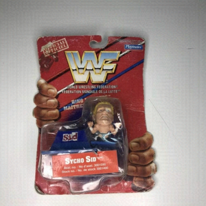 𝅺WWF Ring Masters Sycho Sid Figure Playmates 1997 Vintage NIP